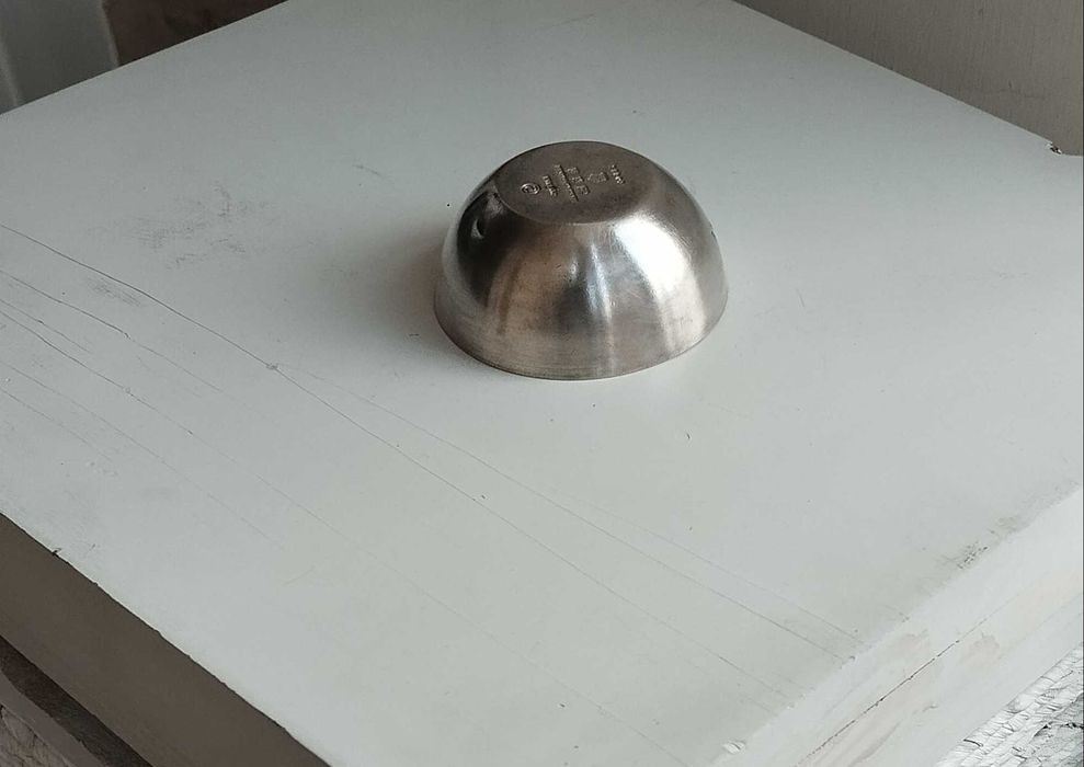 Antiguidades  prata esterlina taça e colher marcadas