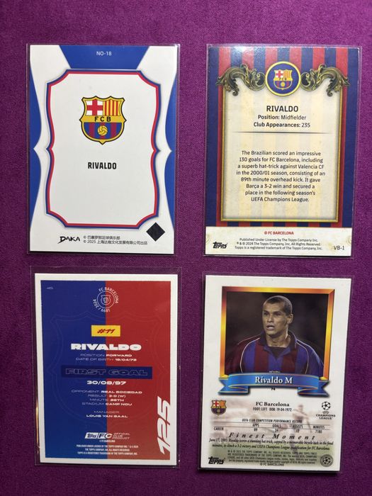 Cartas Rivaldo Barcelona