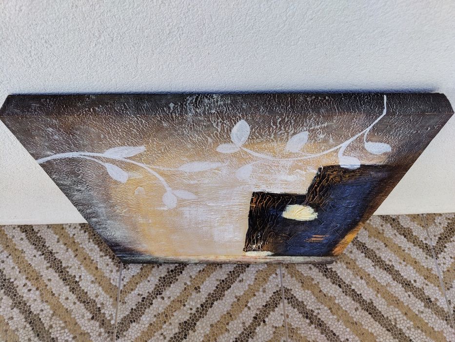 Pintura a pastel abstrato