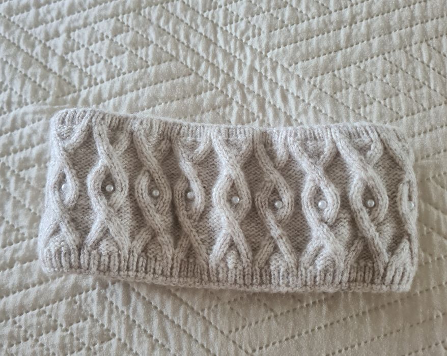 Opaska na włosy wełniana