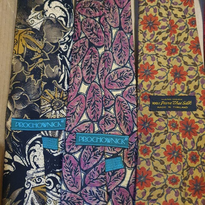 Zestaw krawatów jedwab 100g(niebieski k.)