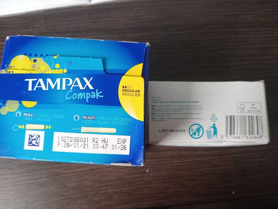 Тампоны  Tampax Compax 18шт, O.b. mini ProComfort 32шт
