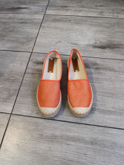 Pomarańczowe espadryle damskie r.39