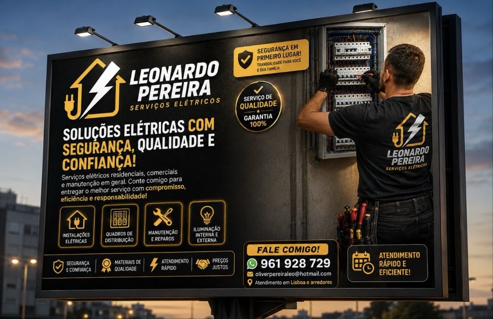 Eletricista Profissional Atendimento : Lisboa/Sintra/MargemSul