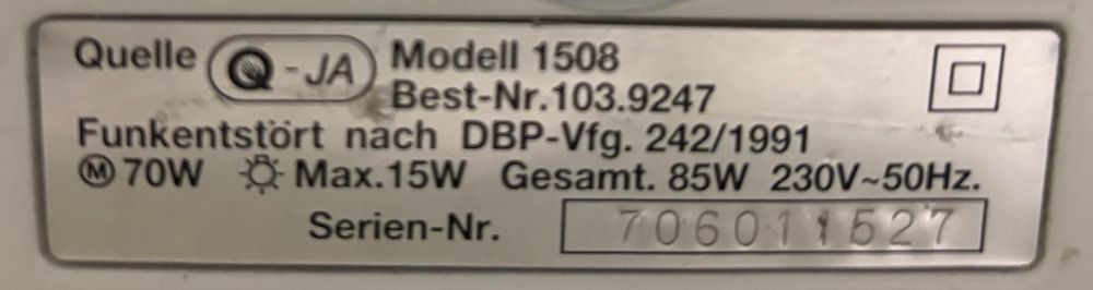 Elektryczna Maszyna Do szycia Privileg 1508