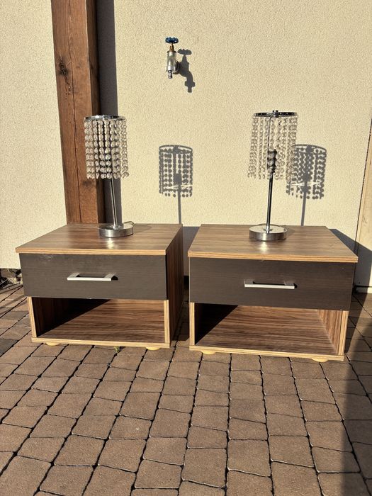 Szafka nocna sypialnia  + lampa komplet