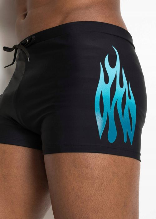 B.P.C męskie spodenki kąpielowe czarne z nadrukiem ^56/58