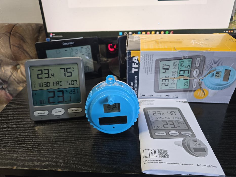 Termometr basenowy TFA Venice - dużo funkcji. Dla prawdziwego konesera