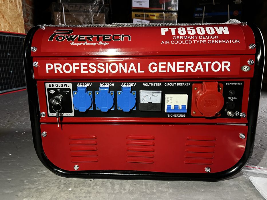 Бензиновий генератор 3.5Квт PT8500W Новий наявність