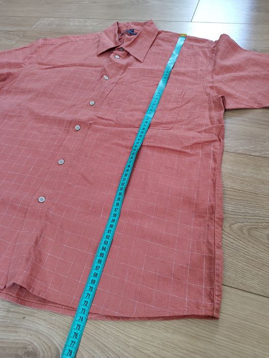 Koszula krata len bawełna na lato Watson L XL