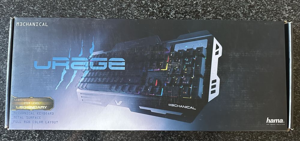 Teclado Mecânico Gaming Hama uRage M3chanical (RGB, Alumínio)
