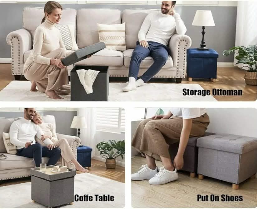 Pufa taboret do siedzenia 38x38x38cm NOWA Brian&Dany