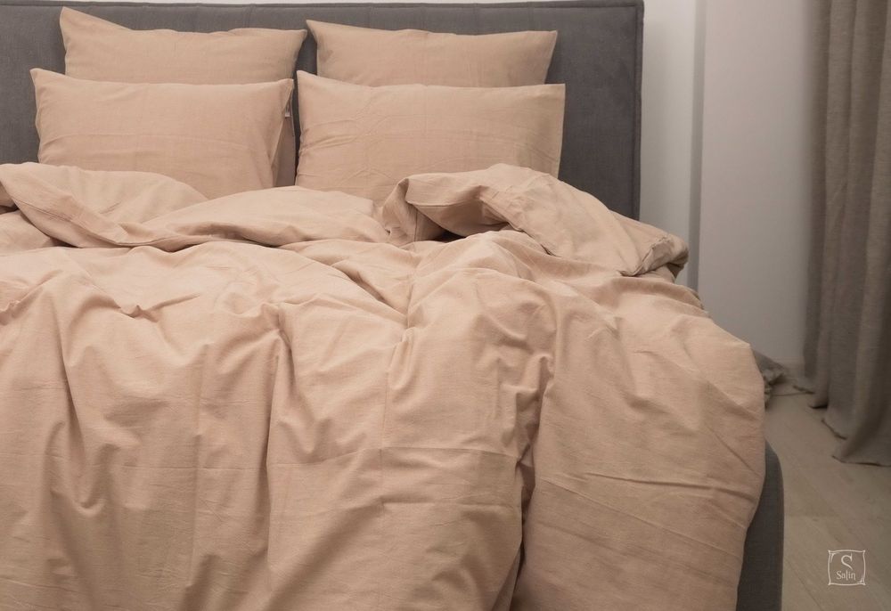 Однотонні комплекти Сатин Wash (варена бавовна).TM Viluta. 
(варена ба