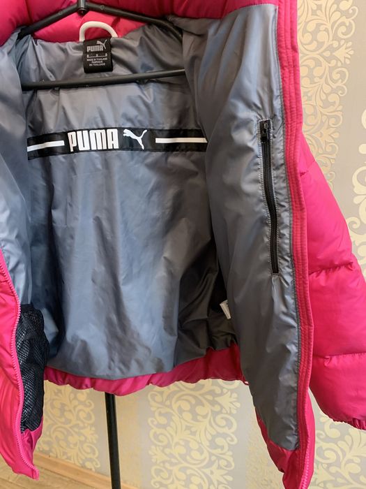 Пуховик Укорочений Пума. Малиновый Puma Женский Деми, Зима XS-XXL