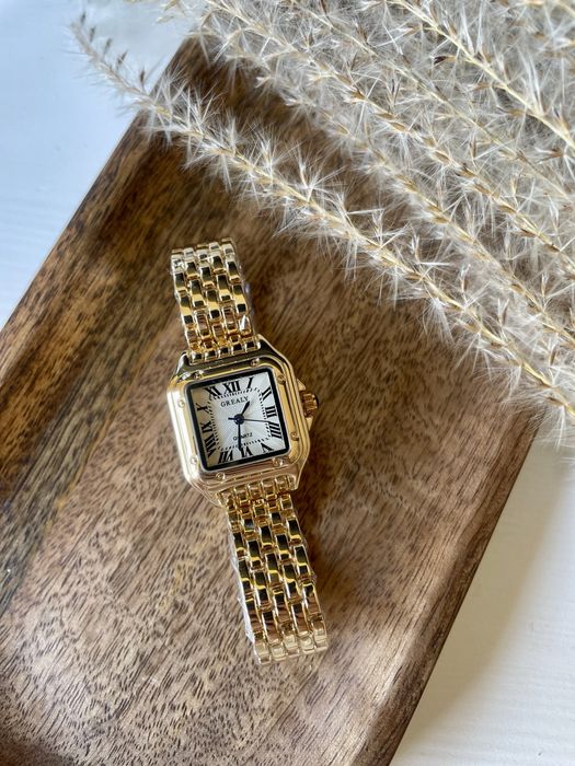 Zegarek złoty vintage Pinterest klasyczny nowy stal nierdze old money