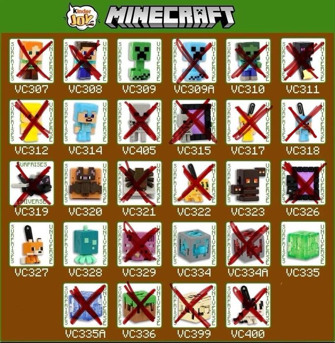 Іграшка кіндер майнкрафт