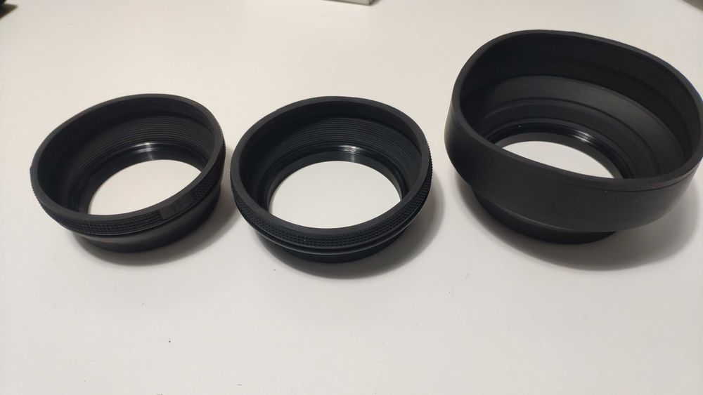 Para sol reversível em borracha 62mm 67mm 72mm