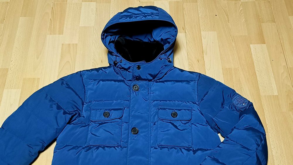 Męska zimowa kurtka puchowa TOMMY HILFIGER r.M stan idealny
