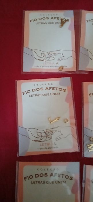 Letras Fio dos Afetos, embaladas