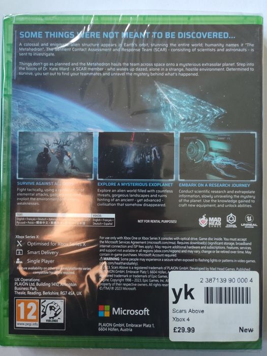 Scars Above Xbox Series X/One Nowa gra!