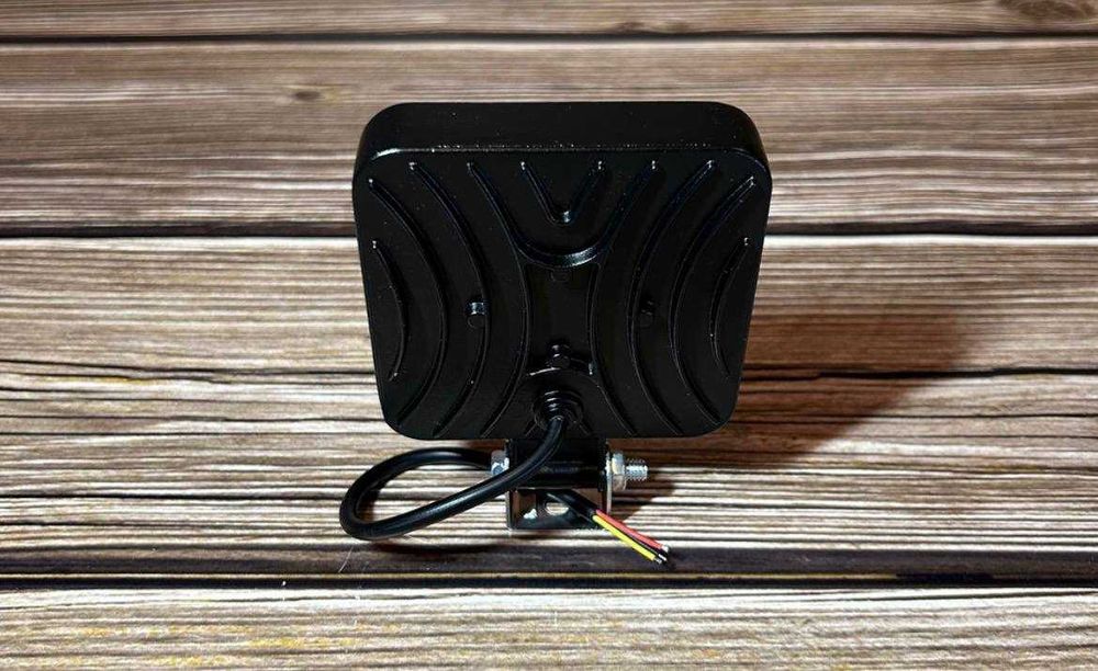 Фара LED Червоне світло квадратна 48W 6000K + Червоний стробоскоп (16 діодів) (8.5 см х 8.5 см х 1,5 см) Mini RED