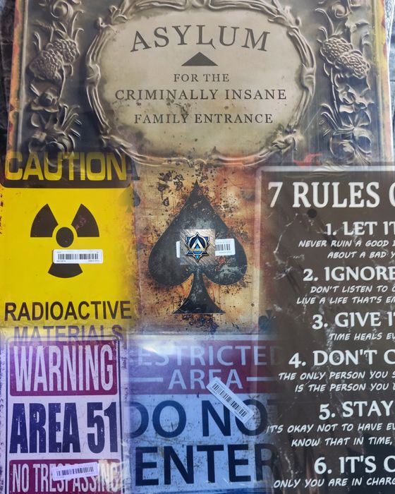 Placa Metálica (alumínio) c\ 20x30cm