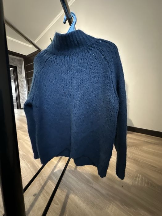 Светр Massimo Dutti морська хвиля, мохер 100%, розмір L-M