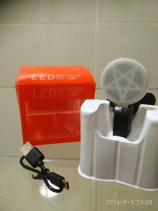 Задний фонарь, фара на велосипед USB
