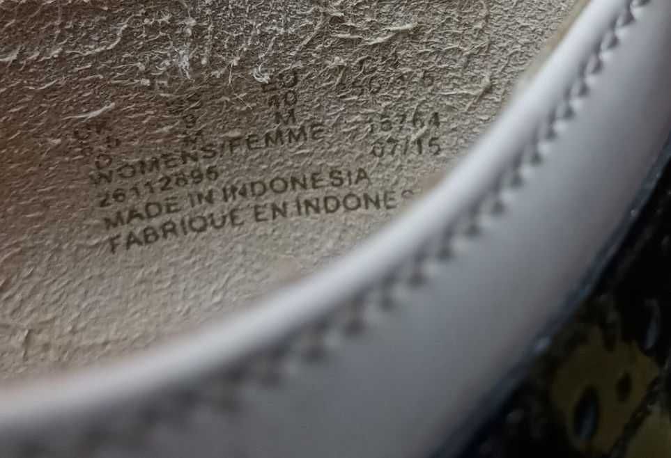 Кожаные женские туфли броги Clarks Оригинал