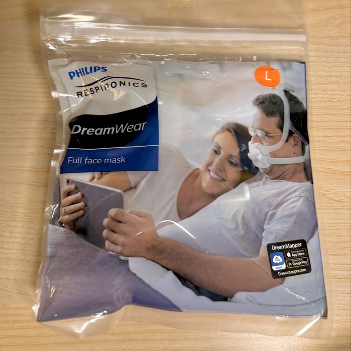 Нова Сіпап маска ротоносова Philips Dreamwear Full Face Mask, розмір L