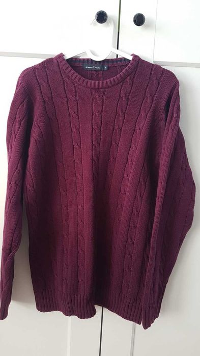 Sweter damski bawełna bordo S / M