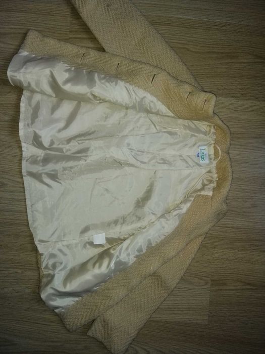 Полу-пальто золотистое Лукас со стойкой карманами 122, 140 см +подарок