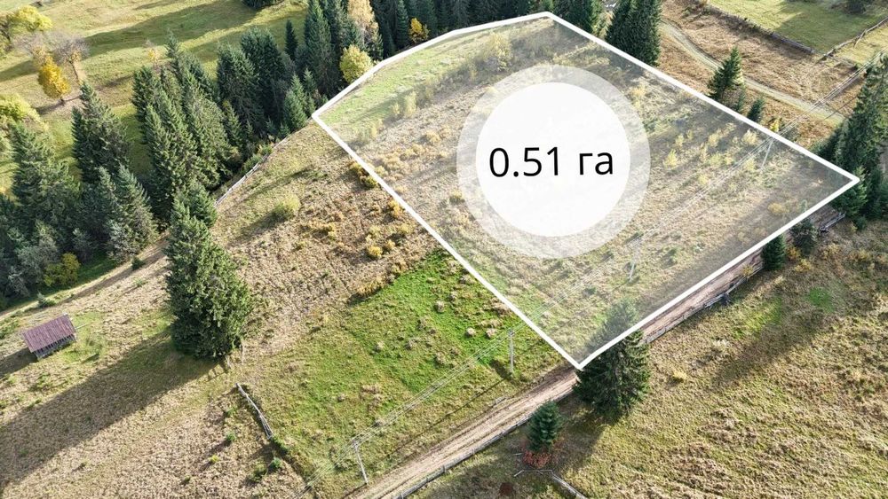 Земельна ділянка в Яблуниці 0.51 га