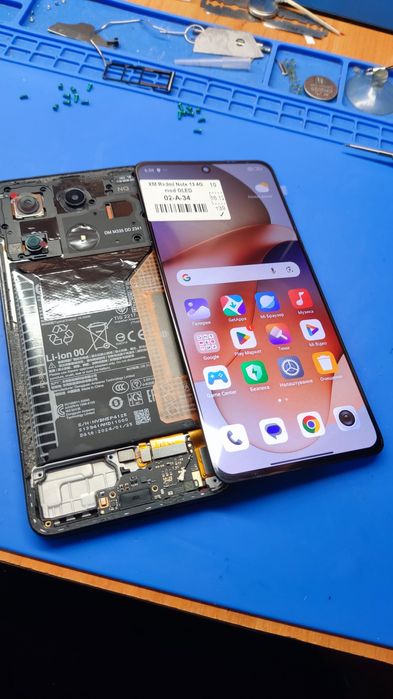 Материнска плата Xiaomi redmi note 13 4g  розборка запчастини плата ка