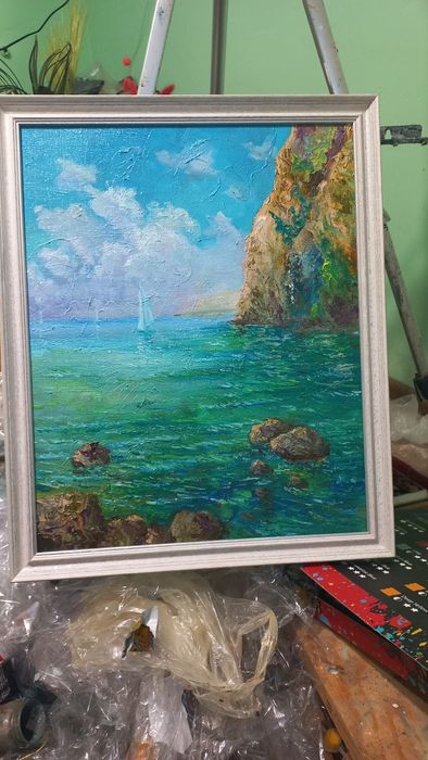 Картина масло холст с рамкой