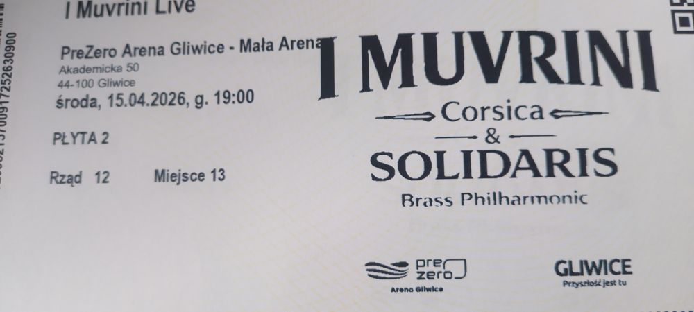 I MUVRINE SOLIDARIS podwójna wejsciówka