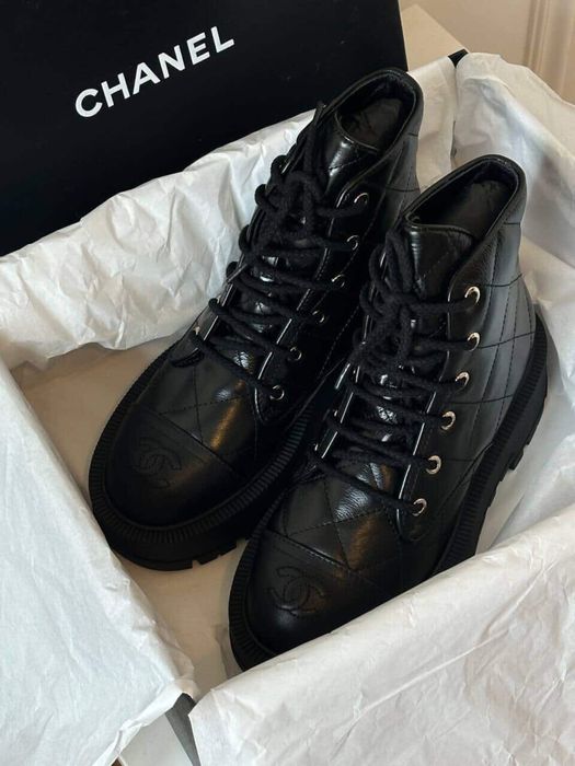 Chanel ботінки,якісь оринанілу 1:1 повне пакування 22.5см ніжку