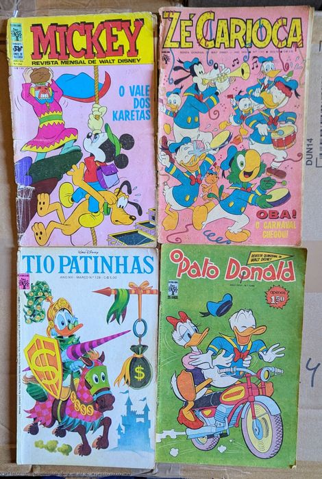 160 Livros banda desenhada Disney 1973 a 198?