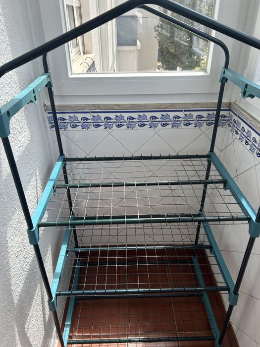 GardenStar Serre 3 couches 69 x 49 x 125 cm, tube acier PE 16 mm