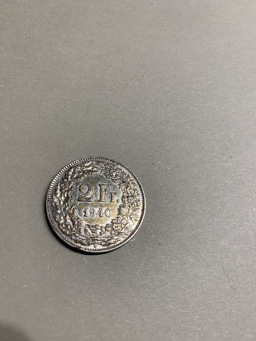 Helvetia 1940, 2 Francos, Casa da moeda - Berna