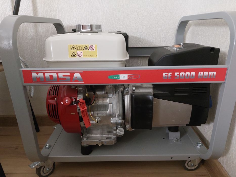 Потужний і надійний бензиновий генератор Mosa GE5000HBM