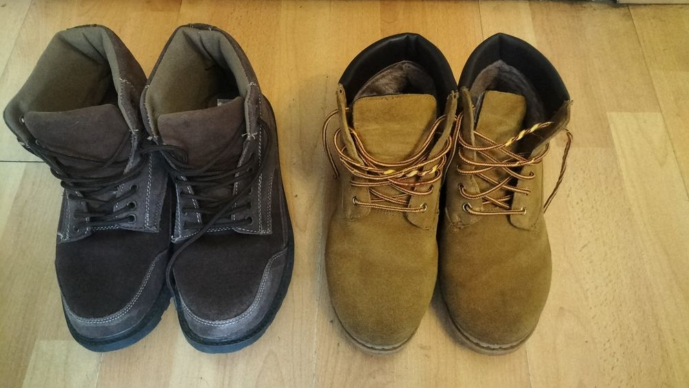 Zimowa kurtka z polaru+buty zamszowe