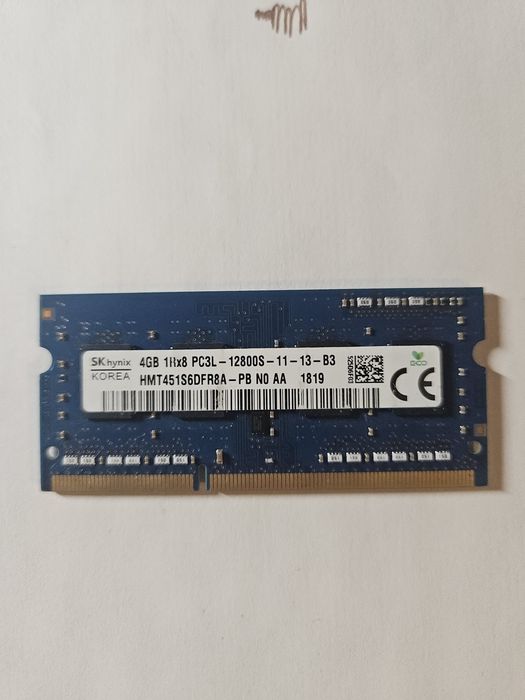 Pamięć RAM DDR3 4gb do laptopa