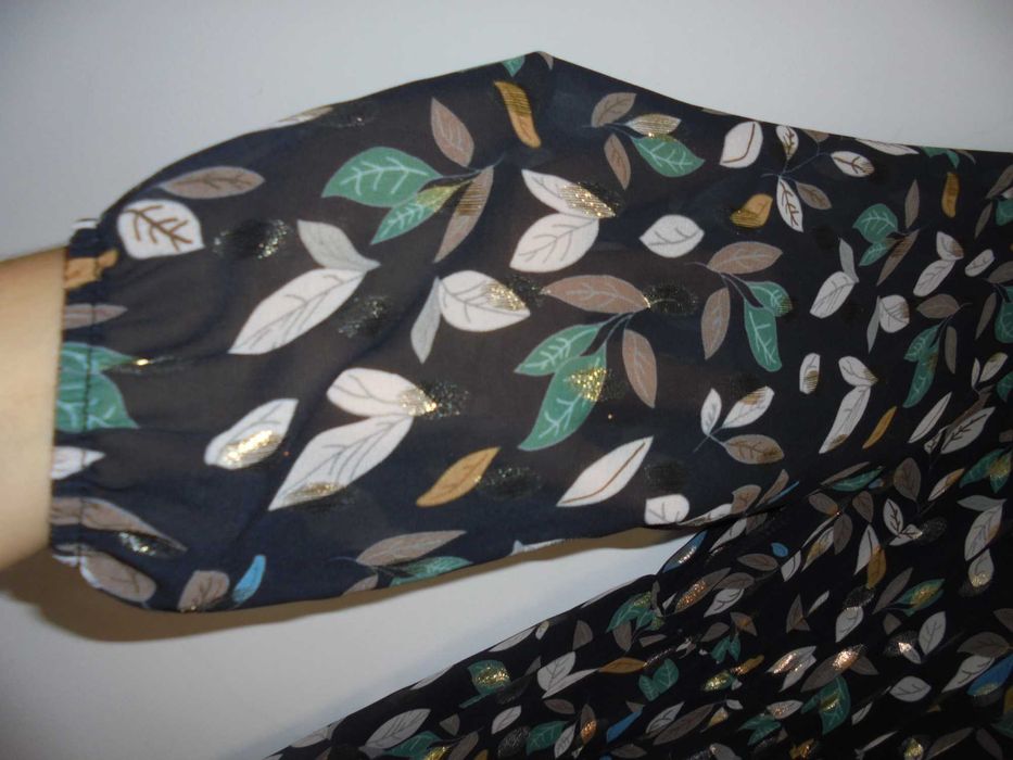 vestido de senhora as folhas