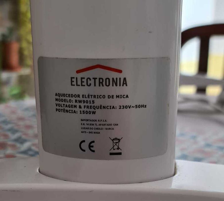 Aquecedor eléctrico de mica 1500W