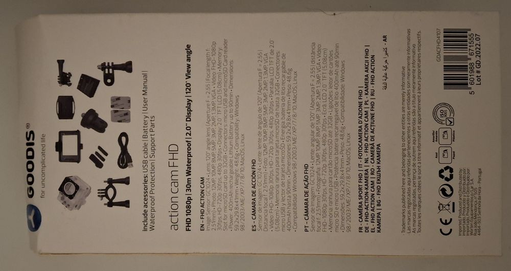 Action Cam goodis fhd