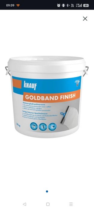 Gładź Knauf goldband finish 28kg