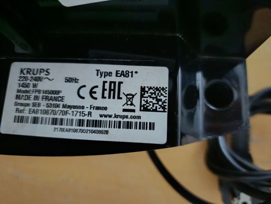 Máquina café automática Krups peças