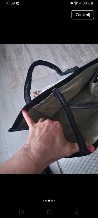 Torebka damska lekka.Wysokosc 30cm.szerokos 34.c