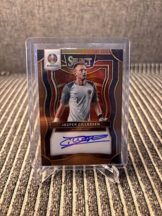 2020 panini select uefa euro jasper cillessen autograph /49 netherlands